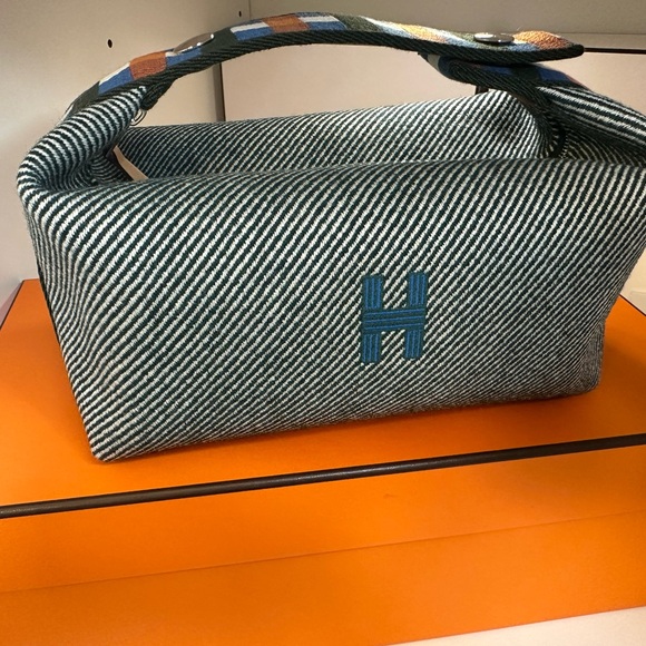 Brand New Hermes Bride-a-Brac au Carre case, small model Vert Forêt - Picture 4 of 13